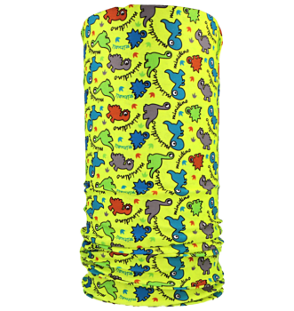 nákrčník MINIDINO, fluo žlutá