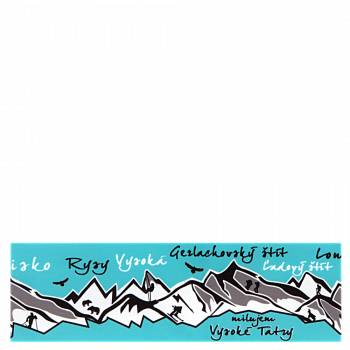 čelenka VYSOKÉ TATRY tyrkysová