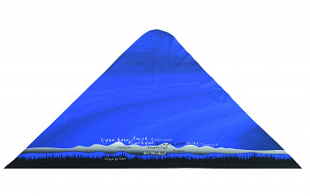 trojcípý šátek BESKYDY modrá
