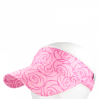 Vázací čelenka s kšiltem Coolmax RŮŽE, světle růžová