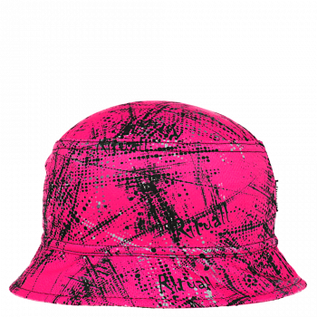 klobouk RETRO, fluo růžová