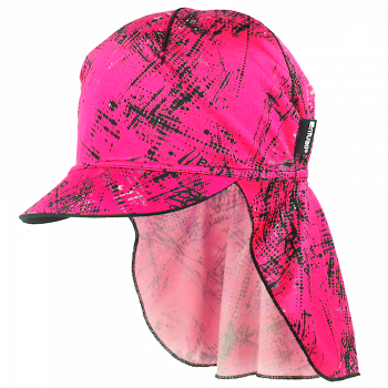 kšiltovka se záclonkou Coolmax RETRO, fluo růžová