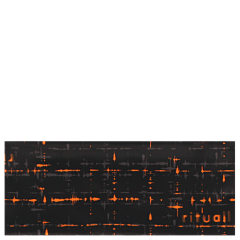 dvojitá vysoká čelenka EKG, černá/oranžová