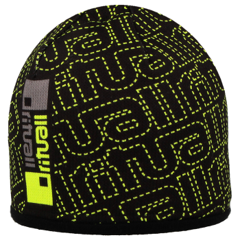 Merino čepice RITUALL černá/fluo žlutá