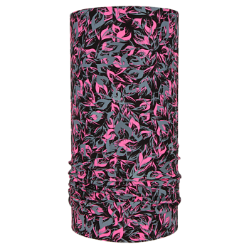 nákrčník MINI GRASS, černá/fluo růžová