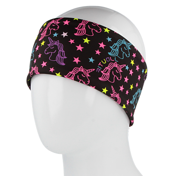 zimní dvojitá čelenka UNICORN, černá 