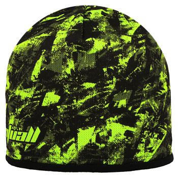 Merino čepice STŘEPY, fluo zelená