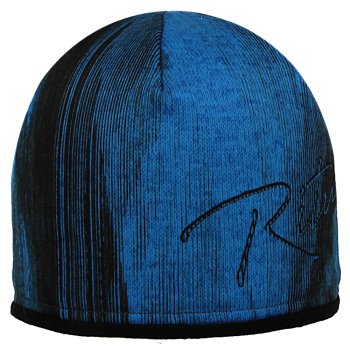 Merino čepice BAREVNÉ PRUHY, modrá