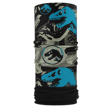 Nákrčník s flisem T-REX, černá/modrá