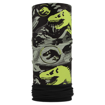 Nákrčník s flisem T-REX, černá/zelená