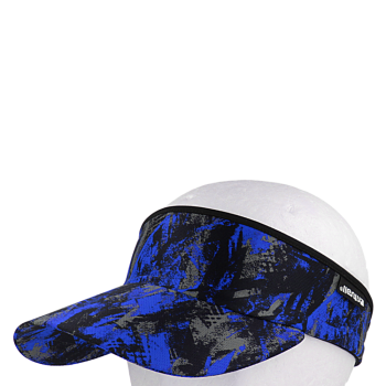 Vázací čelenka s kšiltem Coolmax STŘEPY, černá/modrá