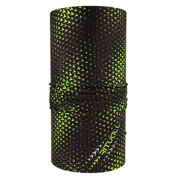nákrčník HROTY, černá/fluo zelená