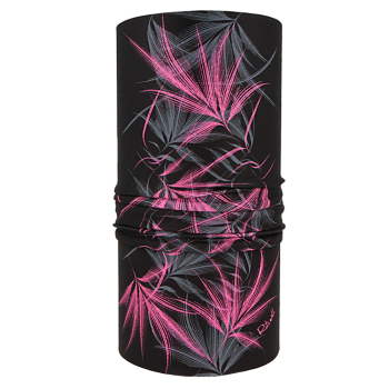 nákrčník PALMA, černá/fluo růžová