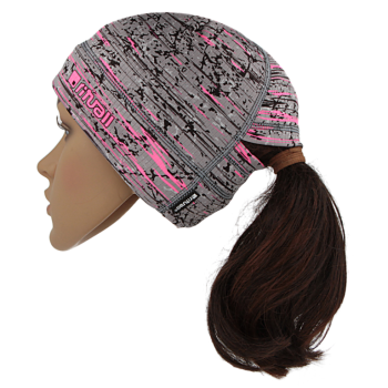 čepice PW culík BŘÍZA šedá/fluo růžová