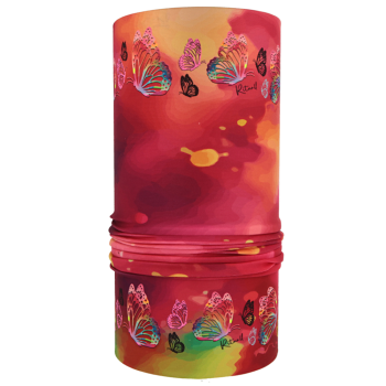 nákrčník MOTÝLI FLUO, fuchsie