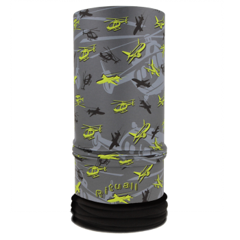 Nákrčník s flisem AIR FORCE, šedá/zelená