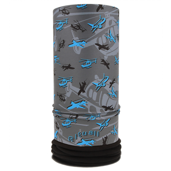 Nákrčník s flisem AIR FORCE, šedá/modrá