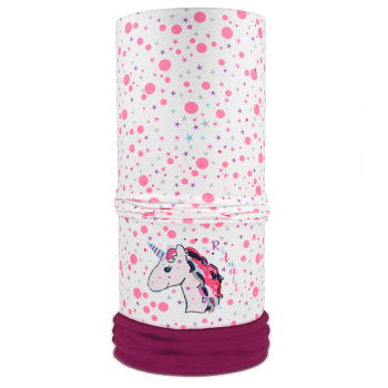 Nákrčník s flisem JEDNOROŽEC, bílá