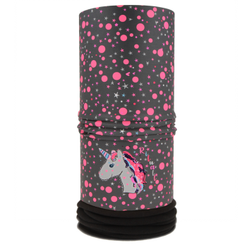 Nákrčník s flisem JEDNOROŽEC, šedá