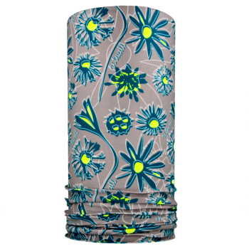nákrčník BODLÁKY, šedá/tyrkysová/žlutá