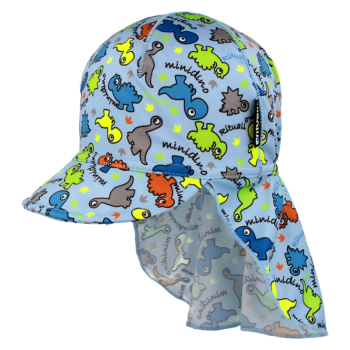 kšiltovka se záclonkou Coolmax MINIDINO, světle modrá