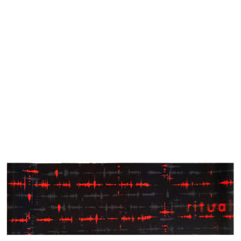 čelenka EKG, černá/červená