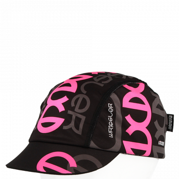 kšiltovka s neoprenovým kšiltem WRIGGLER, černá/fluo růžová